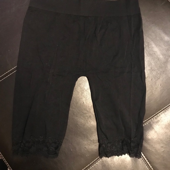 lace bottom bike shorts